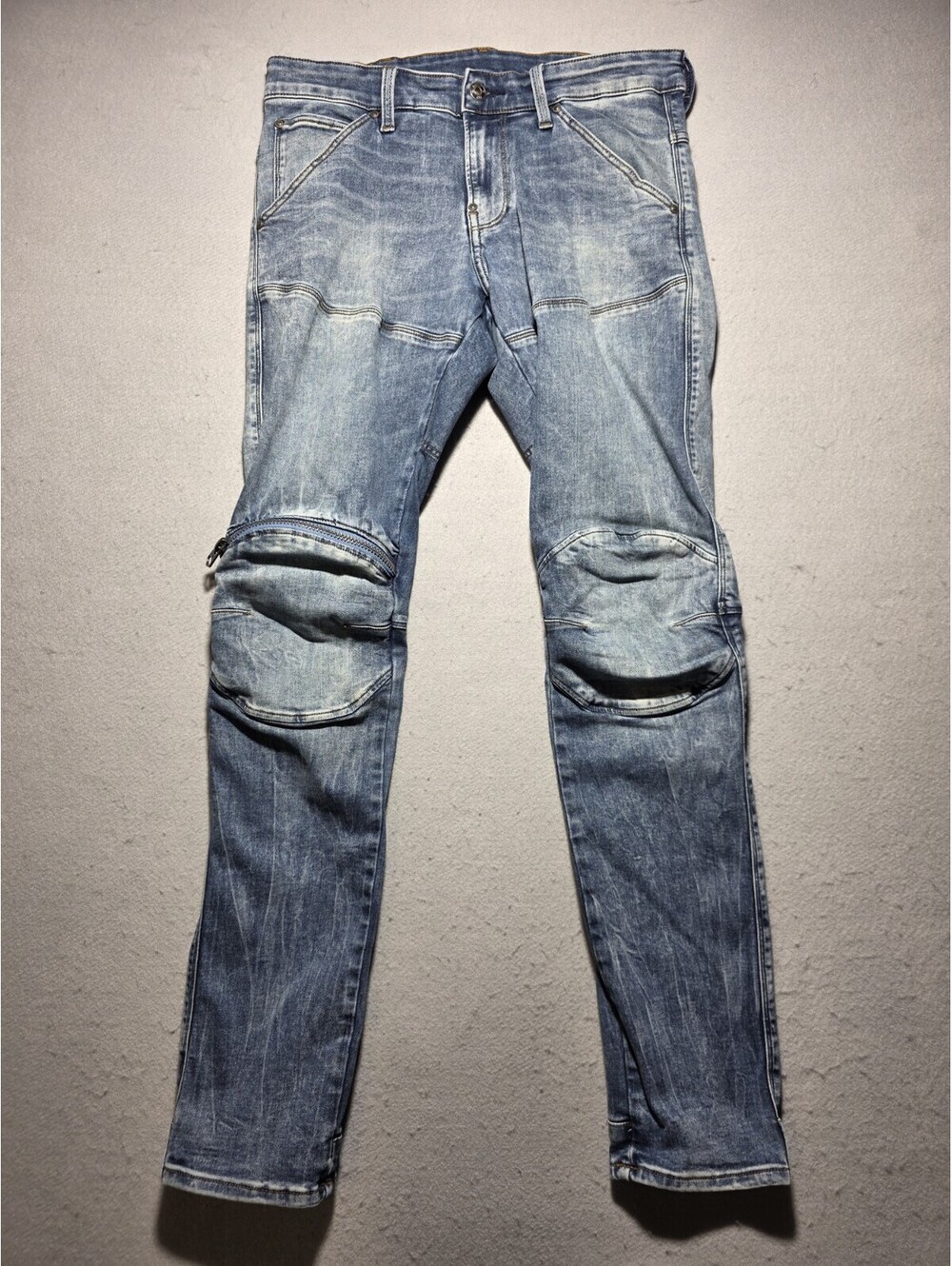 G-Star RAW 5620 3D Zip Knee Skinny Jeans Men's Size 32x32 Blue Denim